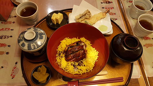 Diner dans une auberge japonaise à Gion