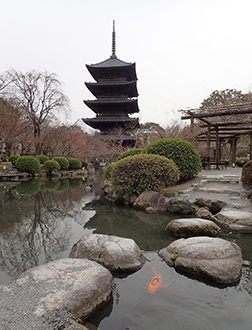 La pagode du temple Toji à Kyoto